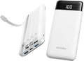 Orfeika Portable Phone Charger, 10000mAh Portable Charger Power Bank with Built-in Cables, Travel Essential Battery Pack Compatible with iPhone, Samsung, Google, iPads, Tablets, etc