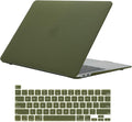 Se7enline Compatible with MacBook Pro 13 2024/2023/2022/2021/2020 Case Hard Shell Cover for Mac Pro 13.3-inch M1/M2 A2338/A2251/A2289 with Touch Bar Touch ID&Silicone Keyboard Skin, Avocado Green