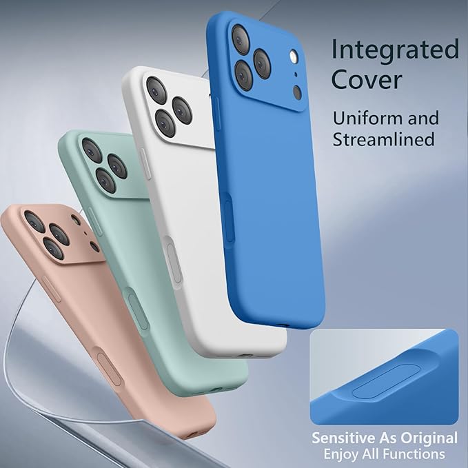 FireNova Magnetic for iPhone 17 Pro Case, Compatible with MagSafe, [Integrated Silicone Camera Control Button] [Camera Protection] Anti-Scratch Microfiber Lining Phone Case, 6.3", Blue