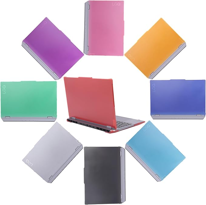 mCover Case ONLY Compatible for 2023-2025 15.6" Lenovo LOQ 15IAX9 15ARP9 15IRX9 15AHP9 15IRX10 15AHP10 Series Windows Computers (NOT for Other Lenovo Models)- Red