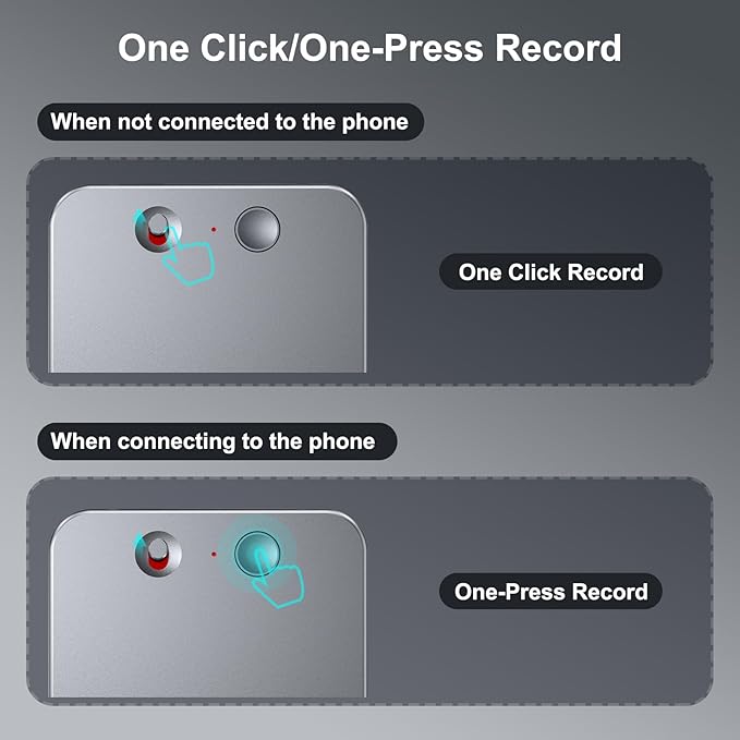 AI Voice Recorder with Transcribe,Mind Mapping & AI Summary,Supports 118+ Languages,APP Control,Compatible with GPT-5 Compatible,64GB Audio Recorder for Lectures,Phone Calls, Meetings,Interviews