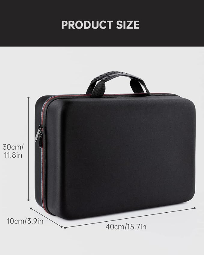 ieGeek Carrying Travel Case for 14.1-17.5 inch Portable DVD Player, EVA Hard Shell Travel Laptop Sleeve Bag, Black