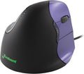 Evoluent – Inventor of The Vertical Mouse – VM4S Ergonomic Vertical Mouse Right Hand Small Wired USB, Sculpted for Comfort, Reduces Wrist Strain, 4 Speeds, 6 Customizable Buttons in Windows