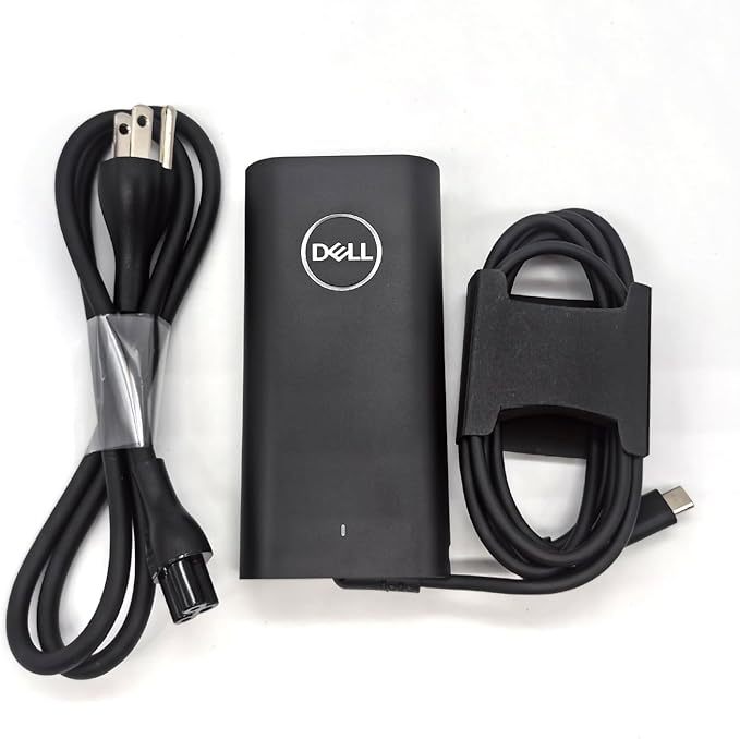 Dell 100W Laptop Charger USB C Type C GAN AC Adapter, XPS 14 9440 AC Charger, Latitude 9440 AC Adapter, Black, DA100PM220