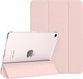 Case for iPad mini 7 (A17 Pro), Slim Smart Trifold Stand for iPad mini 7th/6th Generation 8.3 Inch 2024/2021, Hard PC Translucent Frosted Back Shell Case with Auto Wake/Sleep, Pink