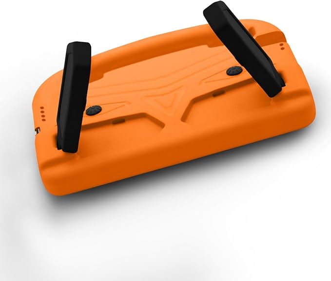 Kids Case for 7.9" iPad mini 5/Mini 4/Mini 3/Mini 2/Mini 1, Friendly Silicone Shockproof Cover with Handle Kickstand for Apple iPad mini 5th (2019), Mini 4th/ 3rd/ 2nd/1st Generation, Orange