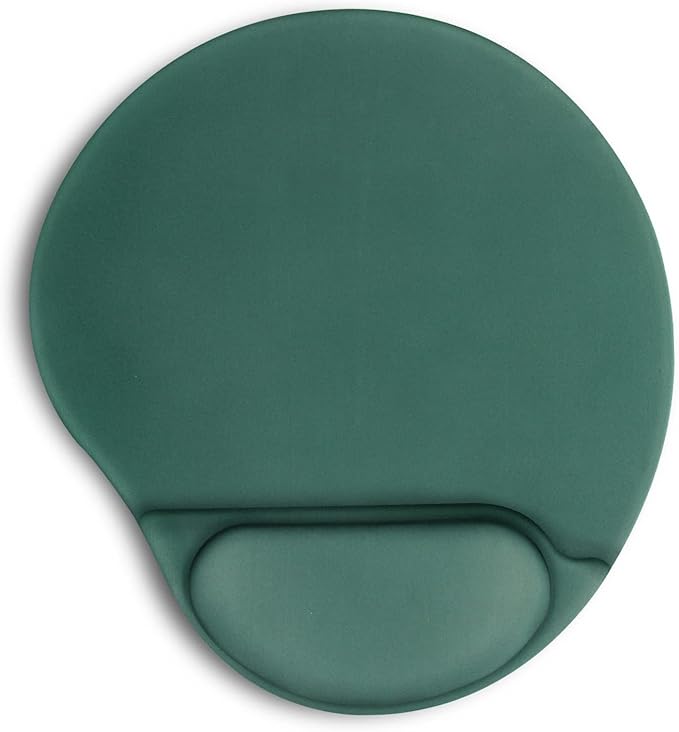 Ergonomic Mouse Pad with Wrist Support,Cute Mouse Pads with Wrist Rest,Comfortable Mouse Pad for Home Office Gaming Working Computers Laptop,Pain Relief with Non-Slip PU Base (Sap Green)