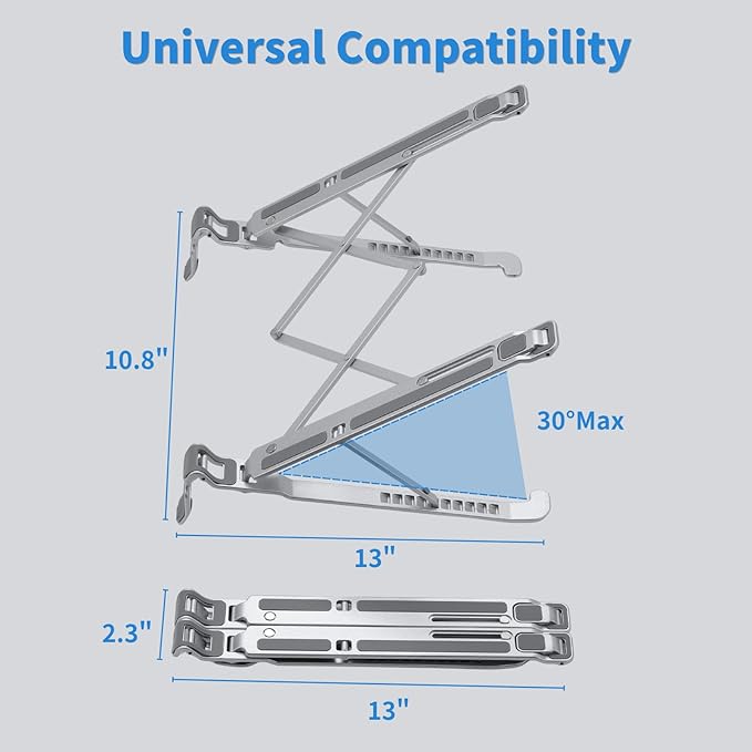 Car Laptop Mount Steering Wheel Tray Holder, Height Adjustable Car Desk for Laptop Computer Tablet, Foldable Portable Lap Laptop Stand for Car Vehicle Workstation Accessories Truck SUV Tesla