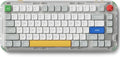 nuphy Kick75 Wireless Low Profile Mechanical Keyboard with Volume Knob,75% Hot Swappable Gaming Keyboard,80 Keys RGB Backlit with PBT Keycaps, Support BT/2.4G/USB-C (Red Nano Switch)