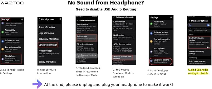 APETOO USB C Headphone for Samsung Galaxy S24 S25 Ultra S23 S26 S22 S21 A17 A54 Magnetic Wired Earbuds Noise Canceling in-Ear Type C Earphone Microphone Stereo Bass for iPhone 17 16 15 Pro Max/Pixel