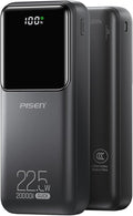 PISEN CCC Certified Power Bank - 20000mAh 22.5W 3C Power Bank, Travel Battery Pack Portable 3C Charger, PD3.0 QC3.0 20000mAh LED Display Portable Charger 2USB-A, 1USB-C for iPhone, Samsung and More