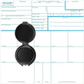 Fingerprint Kit FD-258 Cards, Reusable Ink Pad and Instructions,11-1-20 Newest Version-18 Pack