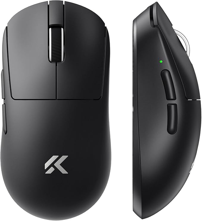 MCHOSE A7 V2 Ultra Wireless Gaming Mouse for Esports 59 g, PAW3950 TI, 42K DPI, TOPSPEED Dual 8K Polling Rate, 130 Hour Battery Life PC/Mac Black