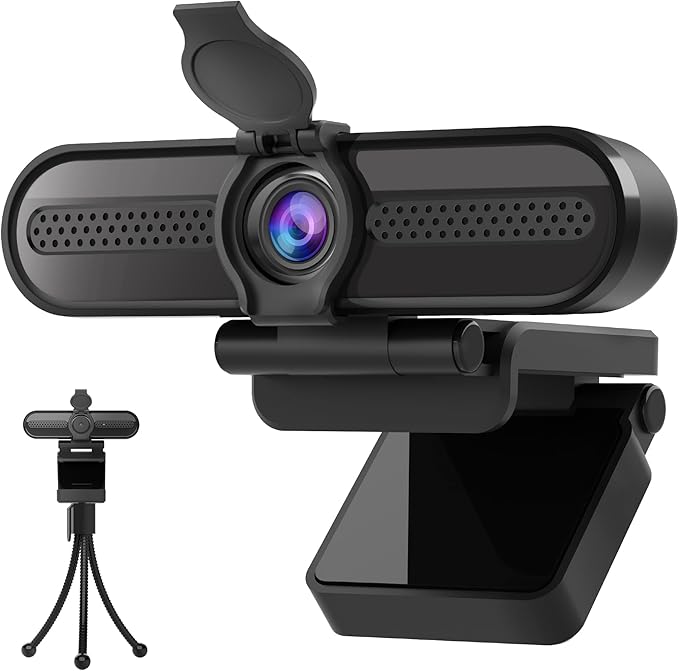 saylas 2K Webcam with Microphone, 78°FOV FHD PC Camera with 2K/30fps, Privacy Cover, Plug & Play USB Web Cam, Autofocus, 1080P/60fps External Webcam for PC, Computer Web Camera for Laptop, Mac, Zoom