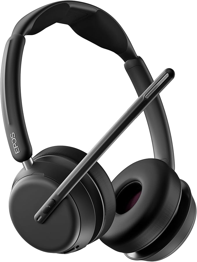 EPOS IMPACT 1060 Double-Sided Wireless Office Headset With Microphone, EPOS AI Noise Cancellation, Super Wideband Audio, Bluetooth, Comfortable Fit, Perfect For Clear Calls In Busy Workspaces