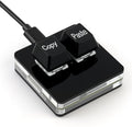 O2C Custom Keyboard with Switches, Macro Keyboard, RGB Backlight, 2 KeysType-C, Plug-and-Play Copy Paste (Black)
