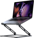Laptop Stand for Desk, Adjustable Laptop Stand Holder Portable Laptop Riser with Multi-Angle Height Adjustable Computer Stand for MacBook Air/Pro and More Notebooks 10-17.3"-Black