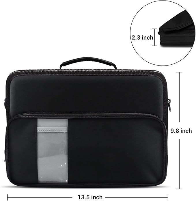 iBenzer Stay in 11 Inch Shockproof Protective Always On Laptop Sleeve Case for 11.6 MacBook, Chromebook, Ultrabook, Black LS-BPS-0111BK