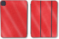 Glossy Glitter Skin Compatible with Apple Smart Folio for iPad Pro 11-inch (M4/M5) 2025 - Solid Red - Premium 3M Vinyl Protective Wrap Decal Cover | Crafted in The USA by MightySkins