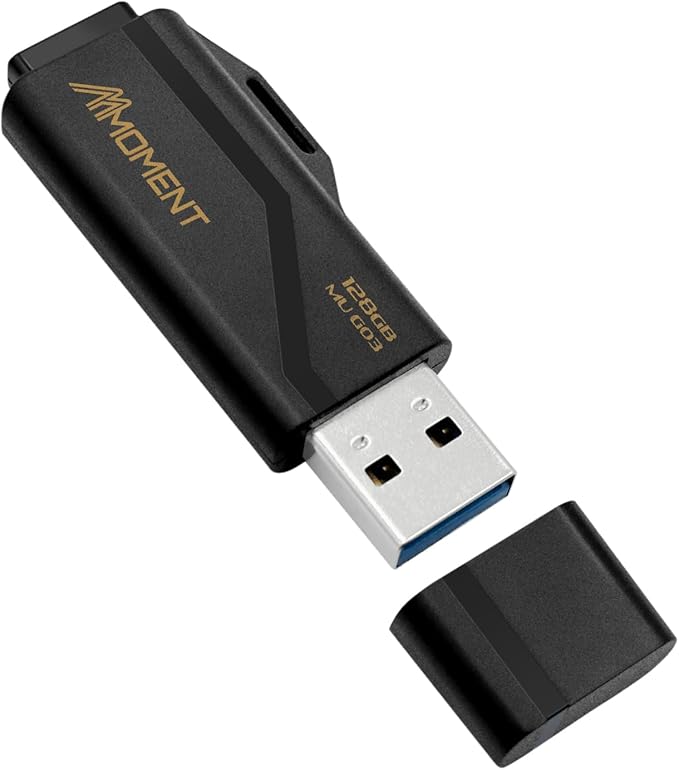 MMOMENT MU G03 128GB Flash Drive USB 3.2 (USB 3.1/ USB3.0) USB Flash Drive, Read Speed up to 100MB/s Thumb Drive Memory Stick