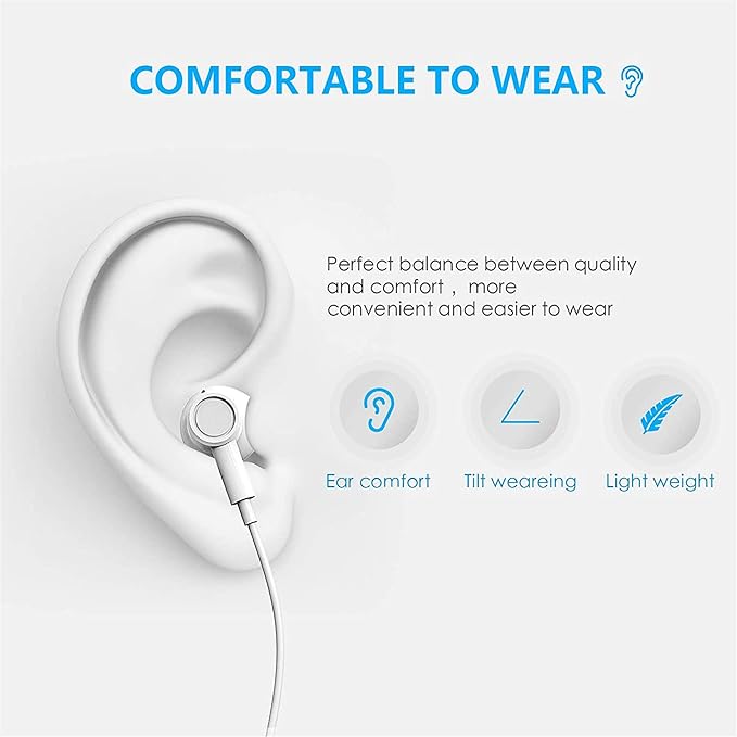 USB C Headphones for iPhone 16 15 Earbuds USB C Wired Earphones with Mic & Remote Control Noise Cancelling for iPhone 16 pro, iPad Pro, Galaxy S23/S22/S21/S20/Ultra Note 10/20, Pixel 7/6/6a/5/4