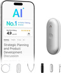Plaud NotePin S AI Voice Recorder, Wearable AI Notetaker, AI Transcribe & Summarize, Support 112 Languages, 64GB Audio Recorder for Meetings Interviews, Professionals, Teams, with 4 Accessories