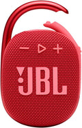 JBL Clip 4 - Portable Mini Bluetooth Speaker, big audio and punchy bass, integrated carabiner, IP67 waterproof and dustproof, 10 hours of playtime, speaker for home, outdoor and travel (Red)