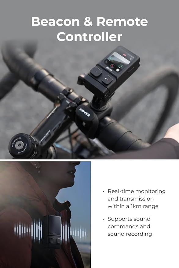 HOVERAir X1 PRO 4K Drone with Camera, Foldable Action Flying Camera with 42 KM/H Follow Speed, 15+ Fully Automatic Flight Modes, Fly Anywhere with OmniTerrain, SmoothCapture 2.0(Fly Joy Combo)