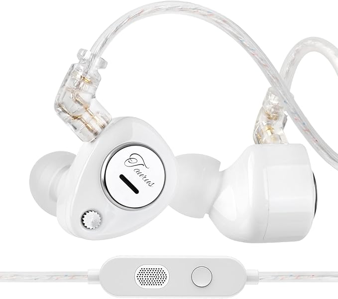 KZ Taurus in Ear Monitor Headphones, Horizontal 2DD Gaming Earbuds Wired IEM in Ear Headphones, Noise Cancelling Ear Buds Sound Localization in-Ears for Singers Musicians Audiophiles