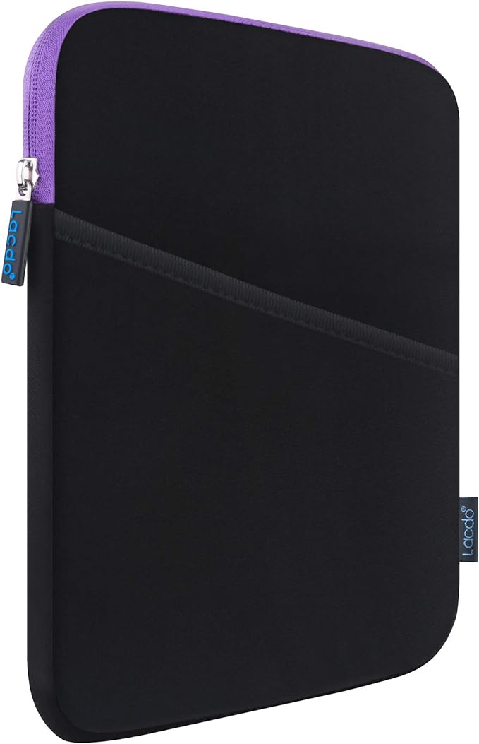 Lacdo Tablet Sleeve Case for 13 inch New iPad Air M4 M3 M2 2026-2024, 13 inch iPad Pro M5 M4 2025-2024, 12.9 inch iPad Pro 6 5 4 3 with Magic Keyboard and Smart Keyboard Folio Protective Bag, Purple