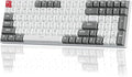 RK ROYAL KLUDGE RK100 Wireless Mechanical Keyboard RGB Backlit Bluetooth5.1/2.4G/Wired 96% Full Size 100-Key Hot Swappable Gaming Keyboard Red Switch Classic