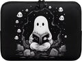 Cute Ghost Laptop Sleeve Case for Women Men 13 inch Laptop Protector with Multiple Uses Portable Computer Sleeve Kawaii Tablet Bag Laptop Carrying Case Gifts for Girls