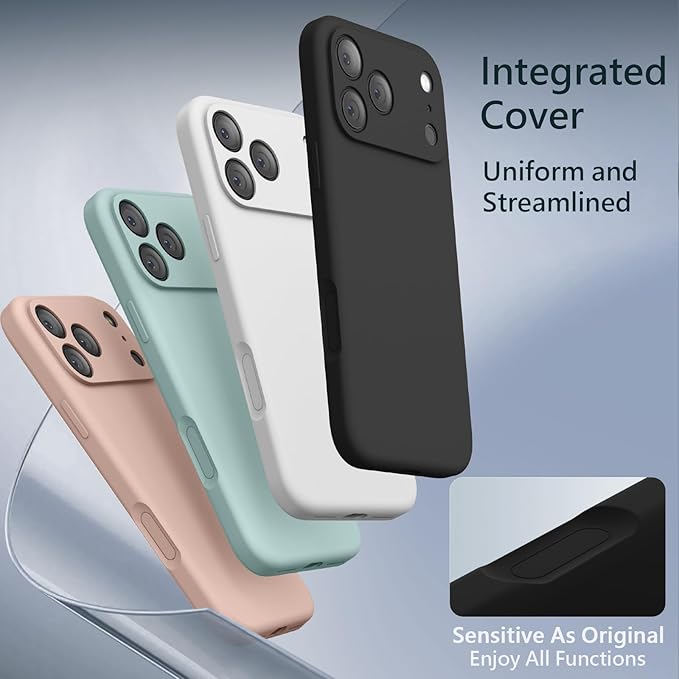 FireNova Magnetic for iPhone 17 Pro Case, Compatible with MagSafe, [Integrated Silicone Camera Control Button] [Camera Protection] Anti-Scratch Microfiber Lining Phone Case, 6.3", Black