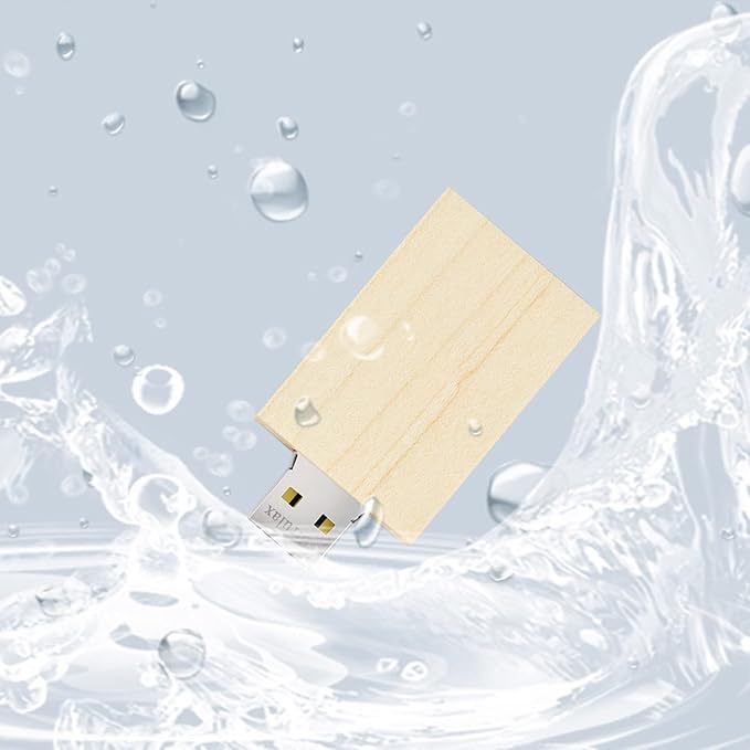 USB Flash Drive, 16GB Wooden USB2.0 High Speed USB Thumb Drives Memory Stick Pen Date Storage Stick Pendrive (Maple)