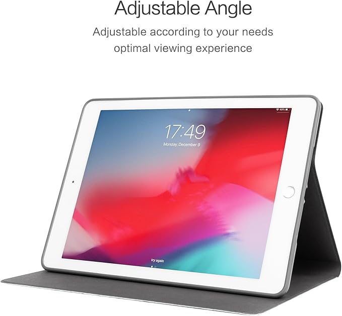 Vimorco Slim Case for iPad 5th/6th Generation 9.7 inch 2017/2018, for iPad Air 1/2 Case, Shockproof PU Leather Adjustable Stand Cover for iPad 5/6 Gen, Dragonfly