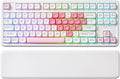 YUNZII B87 Wireless Mechanical Keyboard,QMK/VIA Programmable,TKL Layout 87 Keys,BT/2.4G/USB-C,Hot Swap Gasket Mount RGB Backlit Gaming with Wrist Rest for Win/Mac (White Heart, Milk V2)