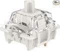 GATERON G White Pro 3.0 Pre lubed 5pin 38gf Linear Switches RGB Light for MX Mechanical Keyboard (70pcs, White)