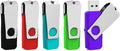 Aiibe 32GB Flash Drive 3.0 5 Pack USB 3.0 Flash Drive 32 GB Thumb Drive Swivel USB Memory Stick USB Drives 3.0 (32G, 5 Mixed Colors: Black Red Cyan Green Purple)