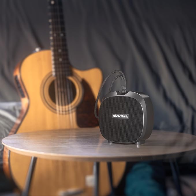 Bluetooth Speaker, Portable Wireless, IPX5 Waterproof Speaker, Bluetooth 5, RGB Color Lights, Loud Stereo Sound, Bass, TWS Pairing, Suitable for Party, Home, Outdoor Use for Long Time Playing.
