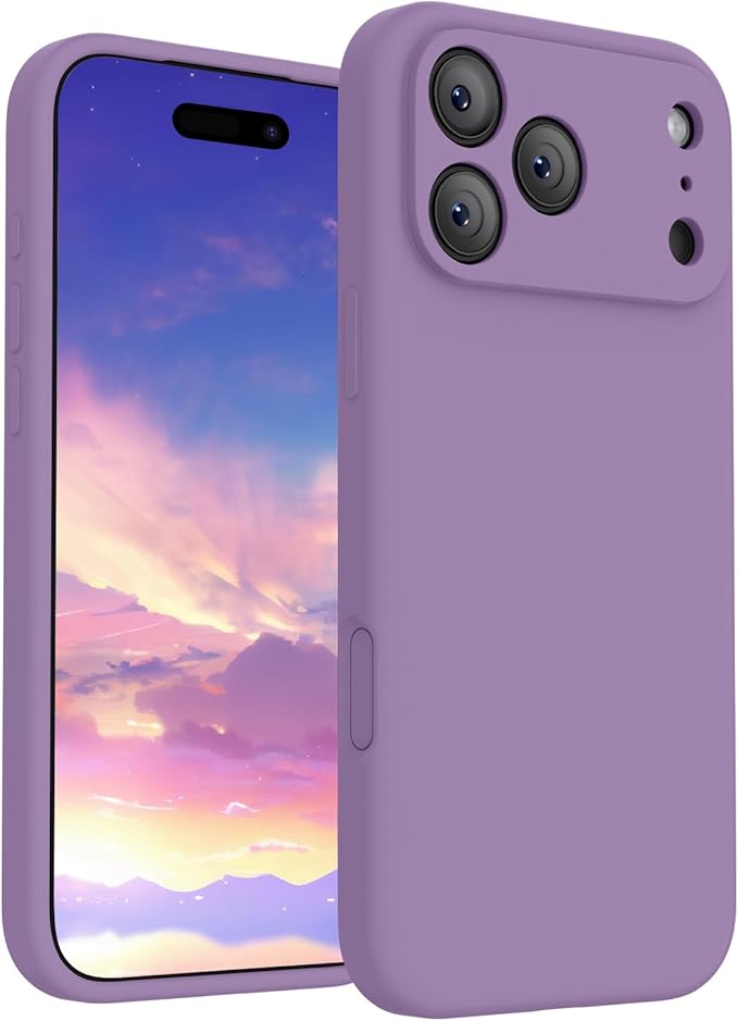 FireNova Magnetic for iPhone 17 Pro Max Case, Compatible with MagSafe, [Integrated Silicone Camera Control Button] [Camera Protection] Anti-Scratch Microfiber Lining Phone Case, 6.9", Light Purple