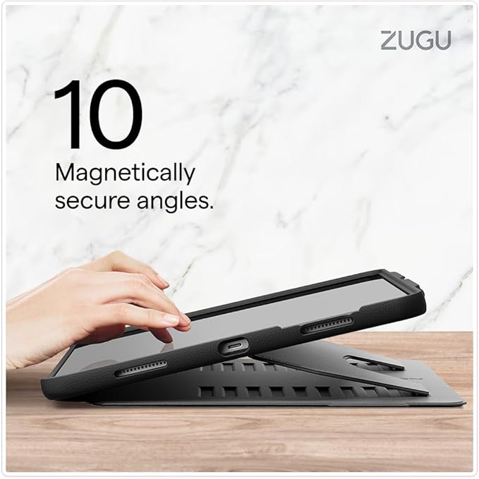 Zugu Case for iPad Pro 13 (M4/M5) 2024/2025, Slim Protective Cover with Apple Pencil Holder, Auto Wake/Sleep, Multiple Viewing Angles, iPad Pro 13 Inch Cover, Phone Protectors, Scarlet Red