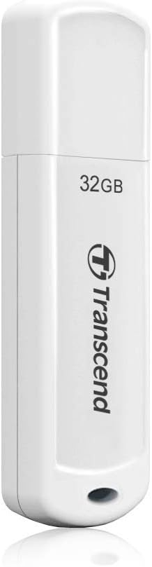 Transcend 128GB JF730 USB Flash Drive, USB3.1 Gen1, Pen Drive, White - TS128GJF730
