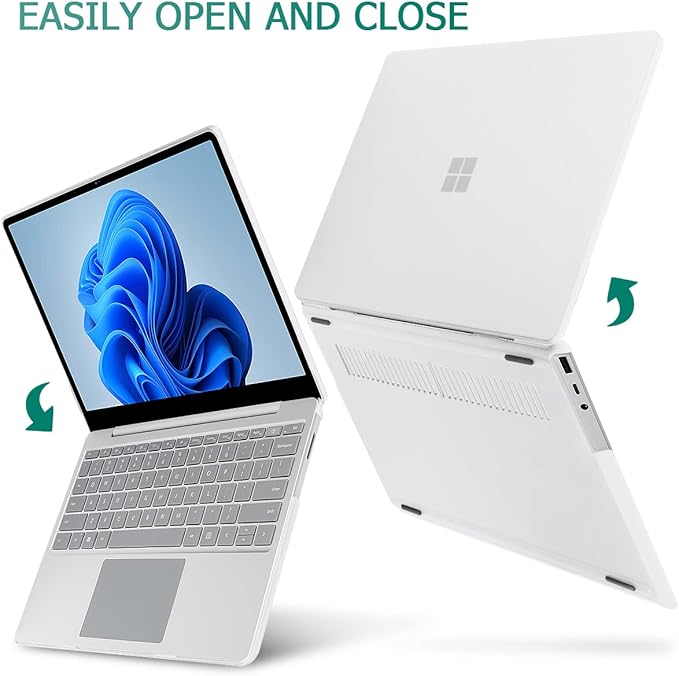 Case for 13.5" Microsoft Surface Laptop 5/4/3 with Metal Palm Rest ONLY 2019-2022 Release Models:1868/1951, Plastic Hard Shell Case with Keyboard Cover & Screen Protector, Matte Clear