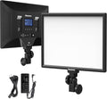 D50 Ultra Thin Bi-Color Led Video Light,45W 3600Lux 3000K-8000K CRI96+,Dimmable 15.4inches Soft Key Light with LCD Display, Panel Light for YouTube/Photography/Video Shooting/Live Streaming