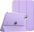 MoKo for iPad Mini 7 (A17 Pro) Generation Case 2024, iPad Mini 6 Case 2021, 8.3-inch Slim Lightweight Protective Hard Back PC Shell Stand Cover Support Touch ID, Auto Wake/Sleep, Lilac
