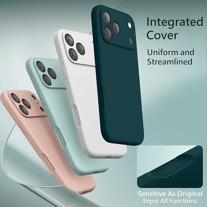 FireNova Magnetic for iPhone 17 Pro Max Case, Compatible with MagSafe, [Integrated Silicone Camera Control Button] [Camera Protection] Anti-Scratch Microfiber Lining Phone Case, 6.9", Teal