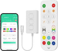 PAUTIX Wi-Fi+Bluetooth Music Pixel LED Smart Controller Kit SP548E,Compatible with Alexa/Google Assistant,App Control RF Remote Control,Addressable Color LED Strip Pixels Light DC5V-24V