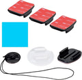 Suptig Helmet Mount Camera Helmet Mounts for Gopro Hero 13/Hero 12/11/10/9/8/7/6/5/4/3/2/ Hero Session Gopro Max, Akaso, DJI osmo More Action Cameras