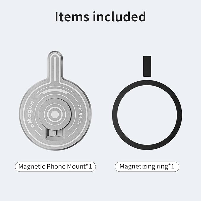 Coyktonty Gimbal Magnetic Adapter Base Compatible with Insta360 Flow 2 Pro Smartphone Gimbal Stabilizer