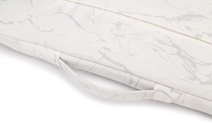 Kinmac 360° Heavy Duty Protective Laptop Computer Sleeve case Bag Cover with Handle for MacBook Pro 14 inch,14 inch-14.4 inch HP Lenovo Dell ASUS Acer Laptop (White Marble)